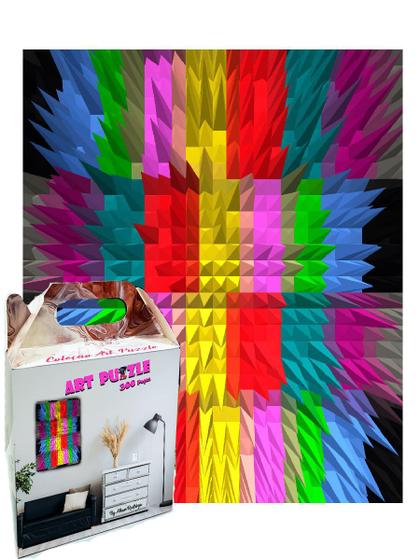 Imagem de Quebra-cabeça Abstract Secret Coloreando 300 peças em MDF - By Allan Rodrigo