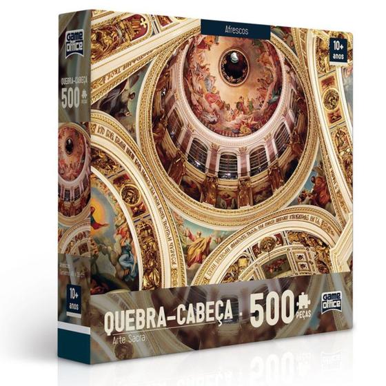 Imagem de Quebra Cabeça Afrescos Arte Sacra 500 Peças - Toyster 2423