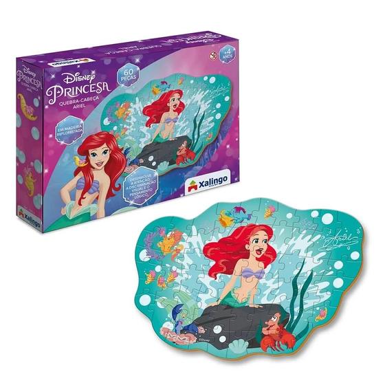 Imagem de Quebra Cabeça Ariel Disney 60 Peças 1997.6 - Xalingo