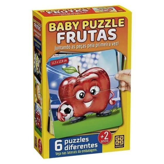 Imagem de Quebra-cabeca baby puzzle frutas r.4033 grow