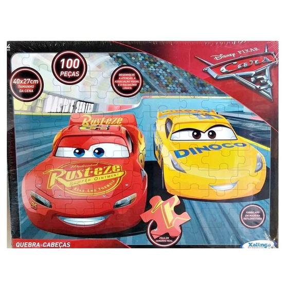 Quebra Cabeça Carros 3 Disney 100 Peças Xalingo Menor preço em Quebra Cabeça Carros 3 Disney 100 Peças Xalingo