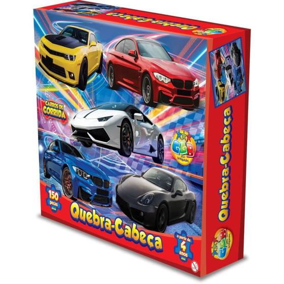 Imagem de QUEBRA-CABECA Cartonado Carros de Corrida 150PCS