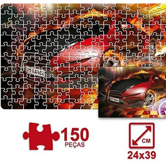 Imagem de Quebra-Cabeça Cartonado Premium Race 150 Peças