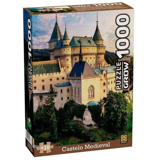 Imagem de Quebra Cabeca Castelo Medieval 1000 Pecas +10 Anos Grow