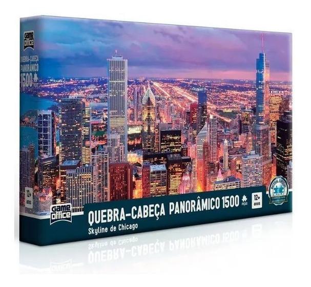 Quebra Cabeça Chicago Skyline 1500 Peças Toyster Menor preço em Quebra Cabeça Chicago Skyline 1500 Peças Toyster
