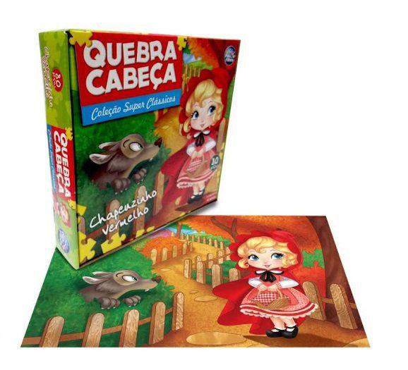 Imagem de Quebra-cabeça com 80 peças Chapeuzinho Vermelho