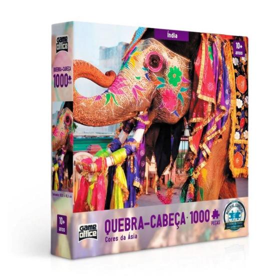 Imagem de Quebra Cabeça Cores Da Ásia Índia 1000 Peças - Toyster