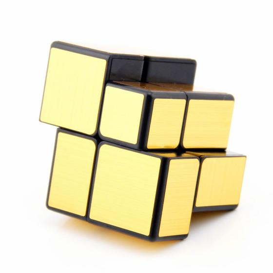 Imagem de Quebra-cabeça Cuberspeed Qiyi 2x2 Mirror Golden Magic Cube