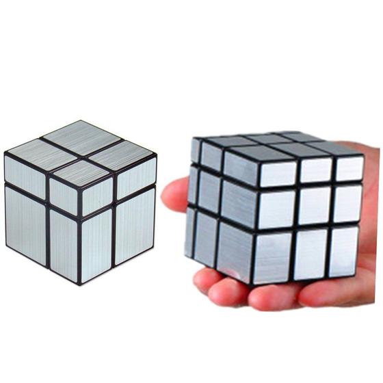 Imagem de Quebra-Cabeça Cubo Mágico CuberSpeed 2x2 e 3x3 Espelhados