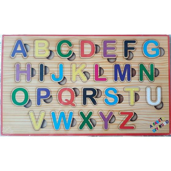 Imagem de Quebra cabeça de encaixe alfabeto