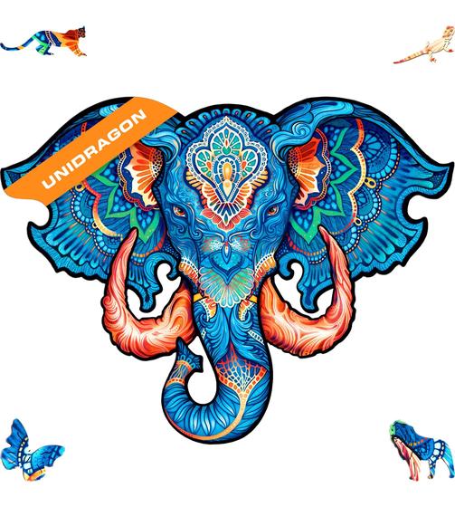 Quebra-Cabeça de Madeira UNIDRAGON Eternal Elephant - 299 Peças ...
