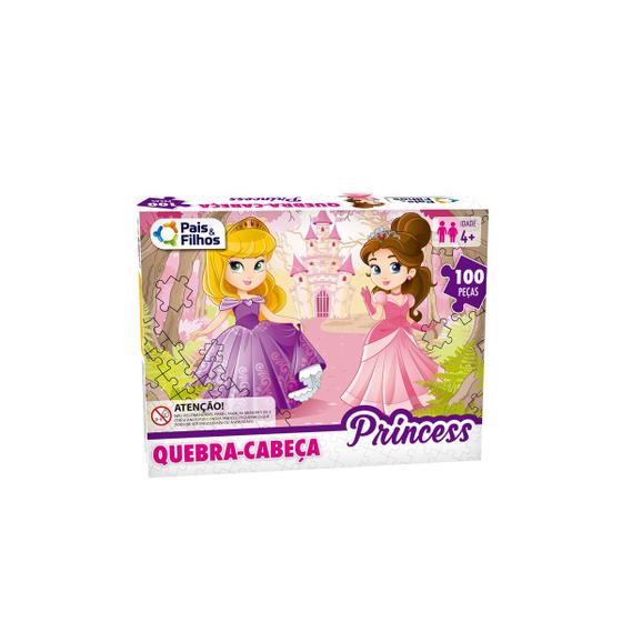 Imagem de Quebra-Cabeça de Princesas 100 Peças - Ideal para Crianças