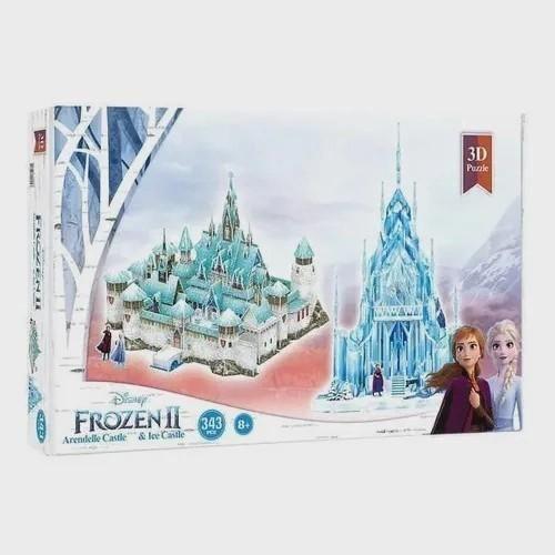 Imagem de Quebra Cabeca Detalhada Castelo Frozen E Arendelle 3d Importado