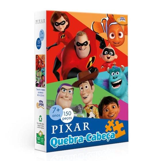 Quebra Cabeça Disney Pixar 150 Peças Toyster Menor preço em Quebra Cabeça Disney Pixar 150 Peças Toyster