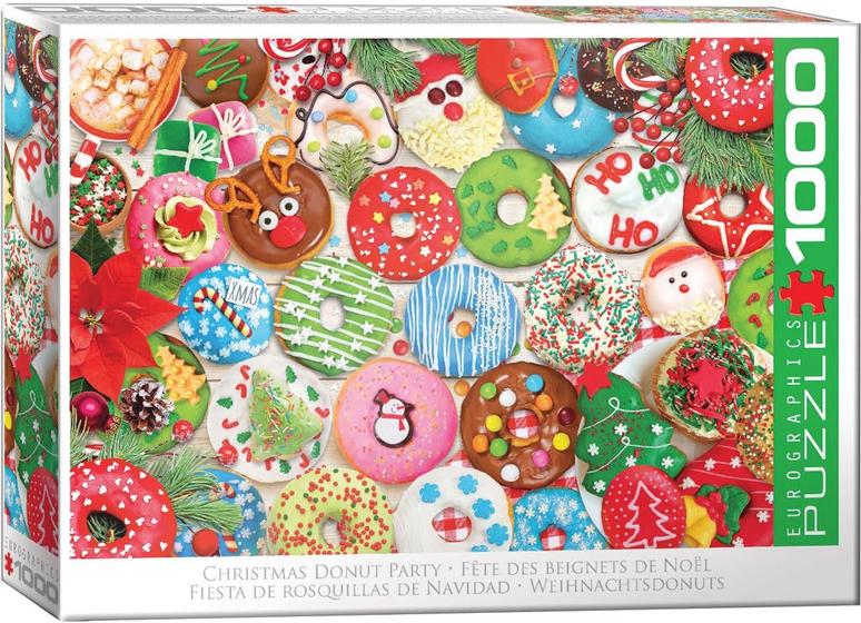 Imagem de Quebra-cabeça EuroGraphics Christmas Donuts 1000 peças