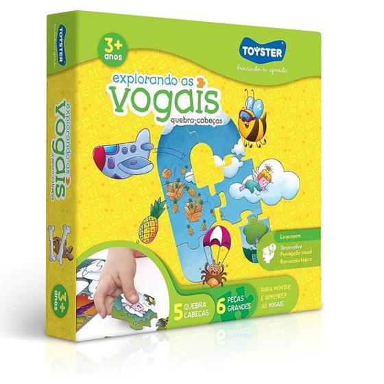 Imagem de Quebra Cabeça Explorando As Vogais Toyster 002255