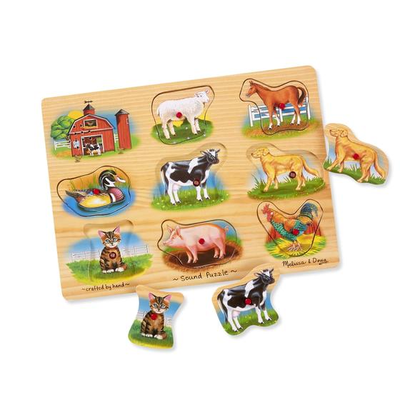 Imagem de Quebra-cabeça Fazenda Melissa & Doug Sonoro