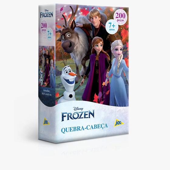 Imagem de Quebra cabeça frozen 200 peças 7 anos+