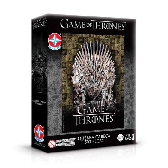 Quebra-cabeça game of thrones 500 peças - estrela - Quebra-Cabeça ...