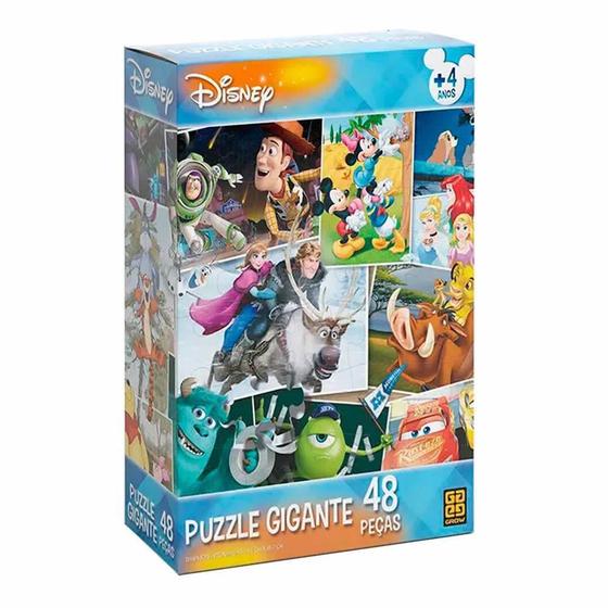 Imagem de Quebra Cabeça Grow Puzzle Gigante Disney 48 Peças 03117