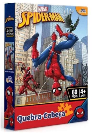 Imagem de Quebra cabeça Homem Aranha 60 peças - Brinquedo infantil