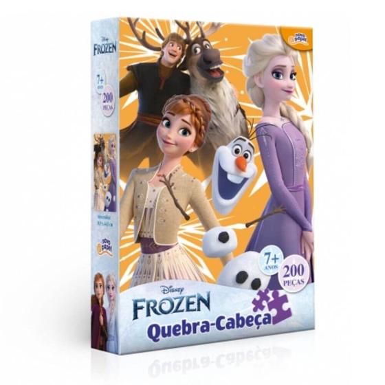 Imagem de Quebra Cabeça Infantil 200 peças - Disney Frozen - Toyster