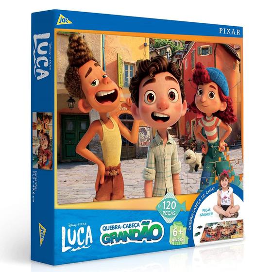 Imagem de Quebra Cabeça Infantil De Chão Disney Luca 120 Peças Toyster