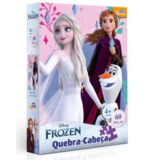 Quebra-cabeça Infantil Disney Frozen - 60 peças - Toyster Menor preço em Quebra-cabeça Infantil Disney Frozen - 60 peças - Toyster