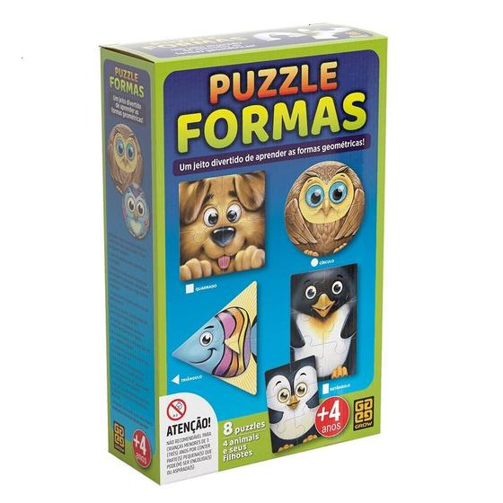 Imagem de Quebra Cabeça Infantil Puzzle e Formas 03955 Grow