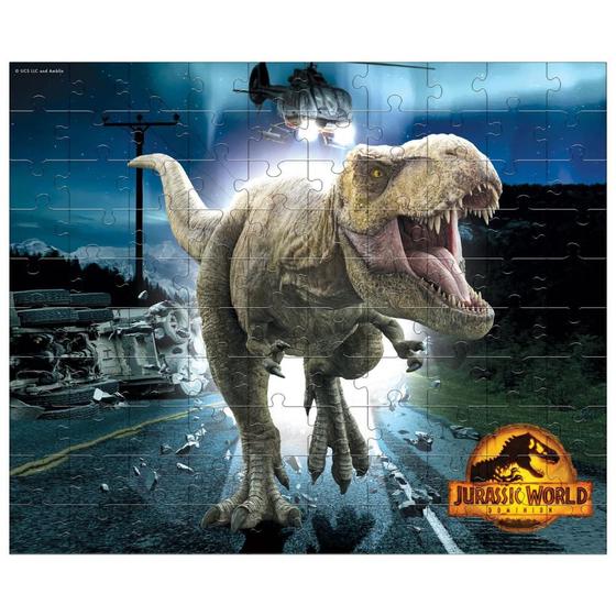 Imagem de Quebra-Cabeça Jurassic World T.Rex 100 Peças - Mimo