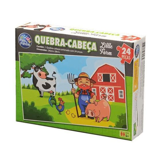 Imagem de Quebra-Cabeça Little Farm 24 peças Pais e Filhos
