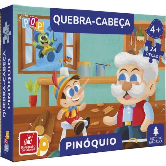 Imagem de QUEBRA-CABECA Madeira Pinoquio 24PCS