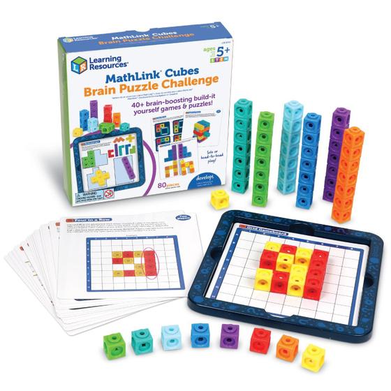 Imagem de Quebra-Cabeça MathLink Cubes - 80 Peças - Para Crianças Acima de 5 Anos