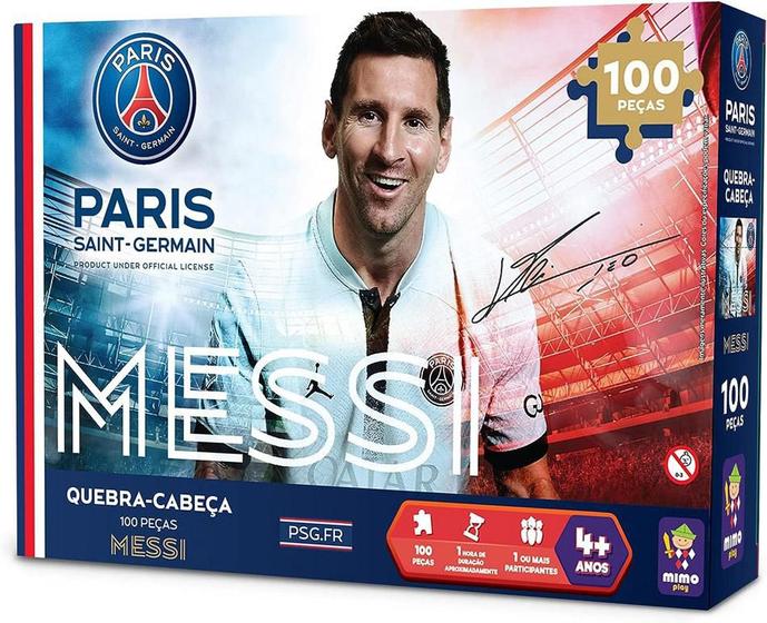 Imagem de Quebra-Cabeca - Messi - Paris Saint Germain 100 - 2304