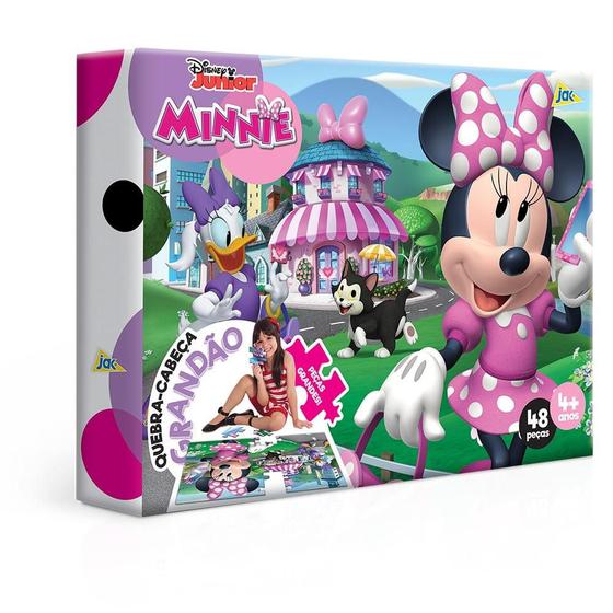 Imagem de Quebra Cabeça Minnie Mouse 48 Peças Grandão - Toyster