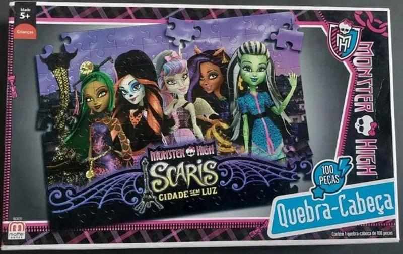 Imagem de Quebra-Cabeça - Monster High Scaris Cidade Sem Luz - 100 Peças - Mattel