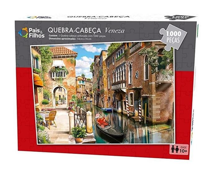 Quebra Cabeça Paisagem 1000 peças Veneza Pais e Filhos - Pais & Filhos ...