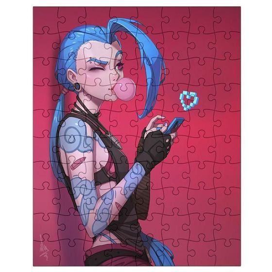 Imagem de Quebra-Cabeça Personalizado 90 Peças 30 Cm X 20 Cm Jinx