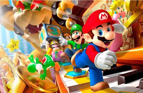 Imagem de Quebra-cabeça Personalizado Mario Party 60 Peças