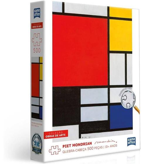 Imagem de Quebra cabeca piet mondrian 500 pecas toyster