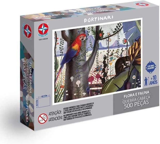 Imagem de QUEBRA CABECA - PORTINARI - FLORA E FAUNA - 500pc