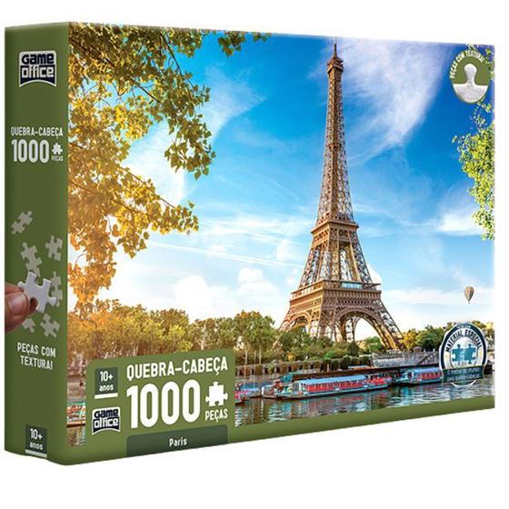 Imagem de Quebra-Cabeça Puzzle Paris França 1000 Peças Toyster