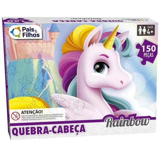 Imagem de Quebra cabeca rainbow 150 pecas pais e filhos