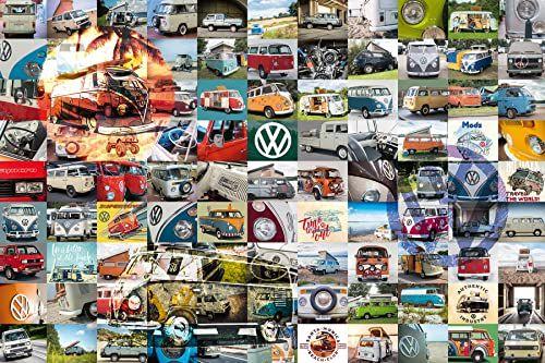 Imagem de Quebra-cabeça Ravensburger 16018 VW Campervan Moments 3000 peças para adultos - cada peça é única, a tecnologia Softclick significa que as peças se encaixam perfeitamente