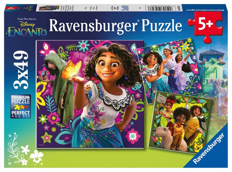 Imagem de Quebra-cabeça Ravensburger Disney Encanto 3x49 peças para crianças