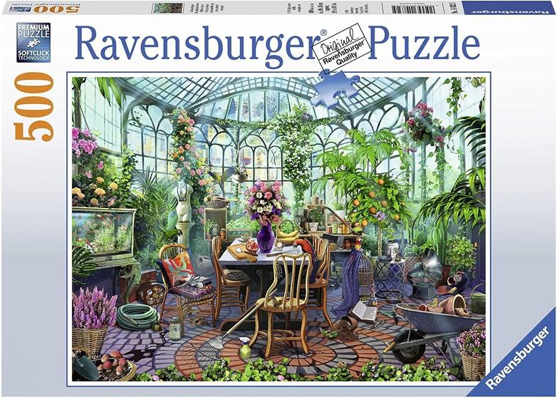 Imagem de Quebra-Cabeça Ravensburger Greenhouse Morning 500 Peças - Tecnologia Softclick