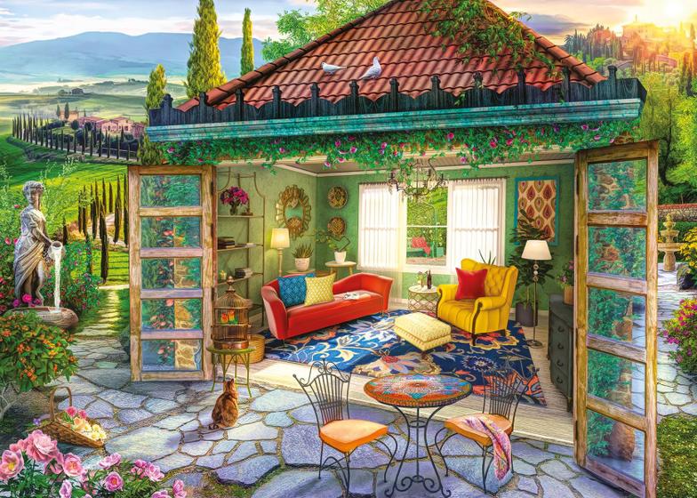 Imagem de Quebra-cabeça Ravensburger Tuscan Oasis 1000 peças