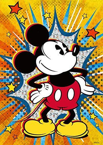 Imagem de Quebra-cabeça retrô Ravensburger Mickey Mouse de 1000 peças para adultos - cada peça é única, a tecnologia softclick significa que as peças se encaixam perfeitamente