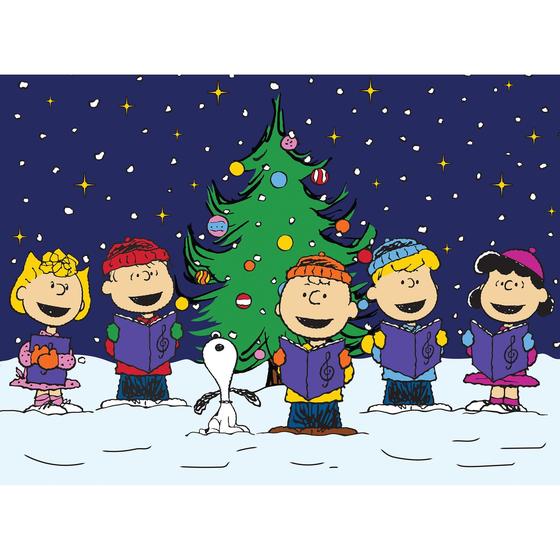 Imagem de Quebra-cabeça RoseArt Peanuts Christmas Caroling 100 peças