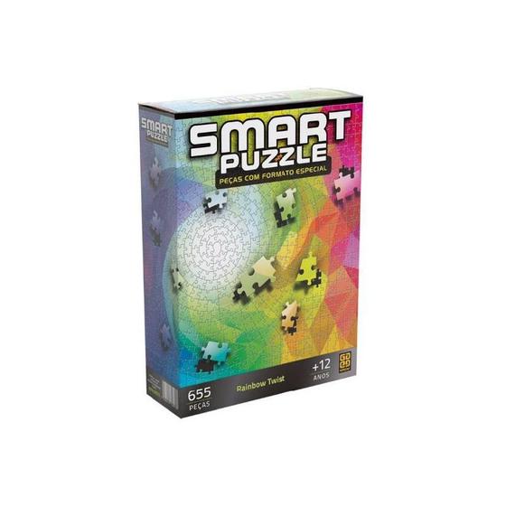 Imagem de Quebra-Cabeça Smart Puzzle - Rainbow Twist 655 Peças - Grow